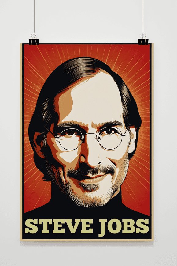 Póster Steve Jobs Vintage de 25 Artstreet