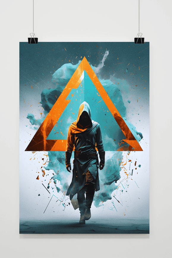 Póster Altair Creed Triángulo