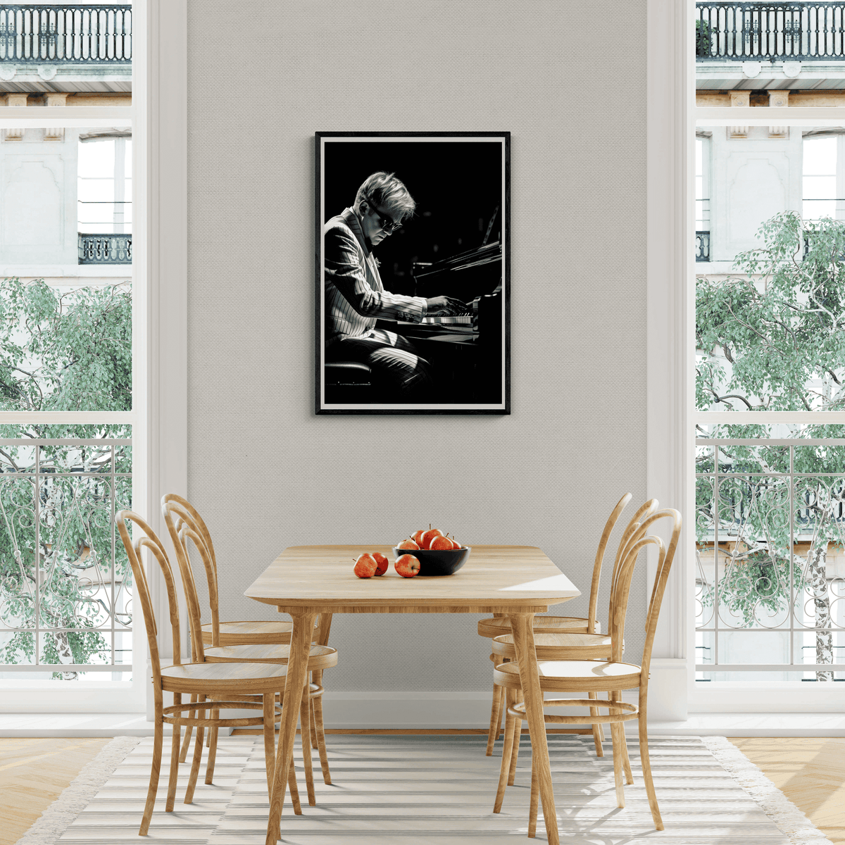 Elton John Noir en un interior