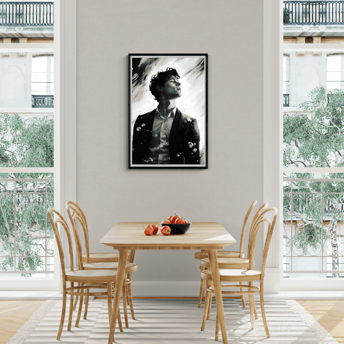 Shawn Mendes Noir dans un intérieur