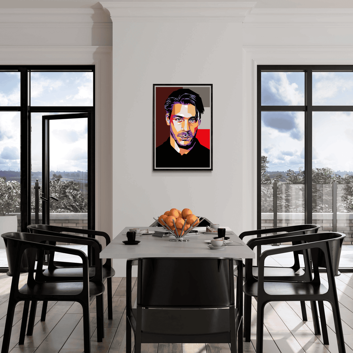 Till Lindemann en un interior