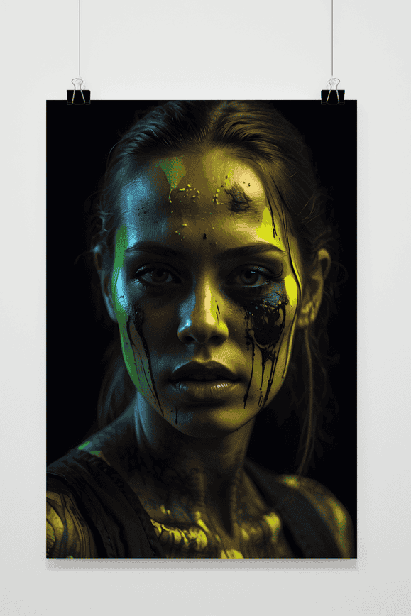 Woman Neon Green poster