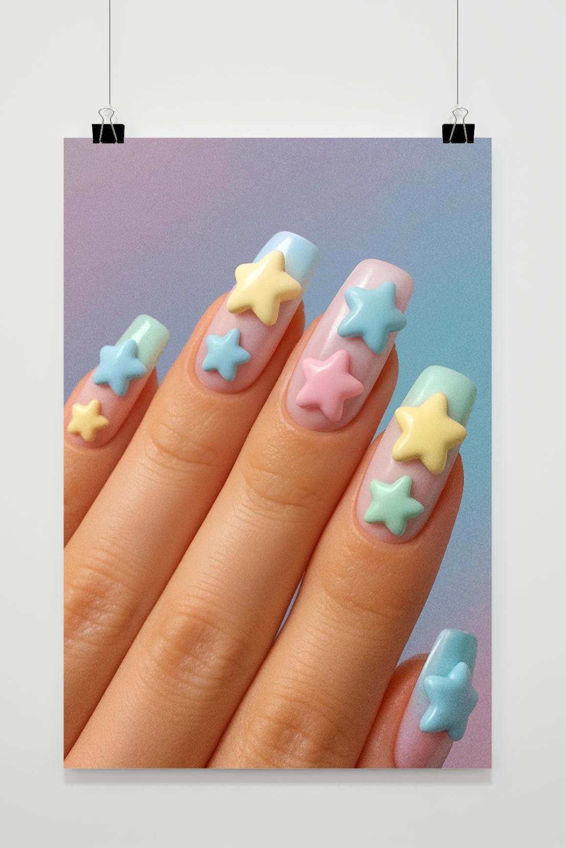 Nail Art Stars in an interior