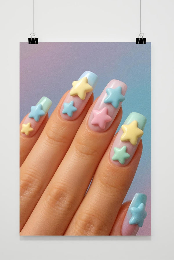 Nail Art Stars Poster