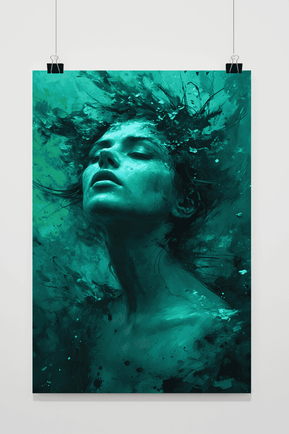 Woman Underwater poster