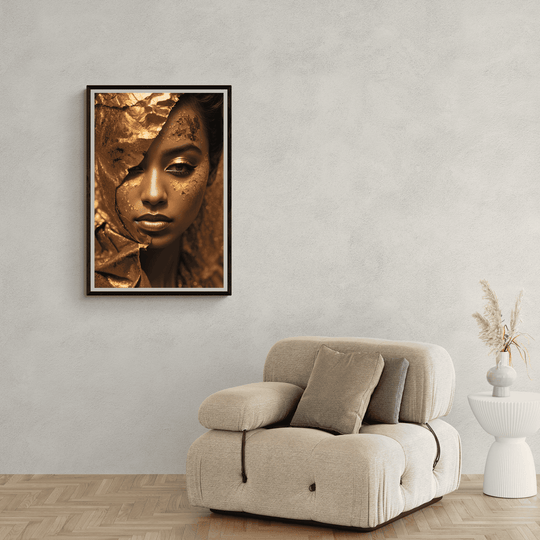 Vrouw Goud Abstract