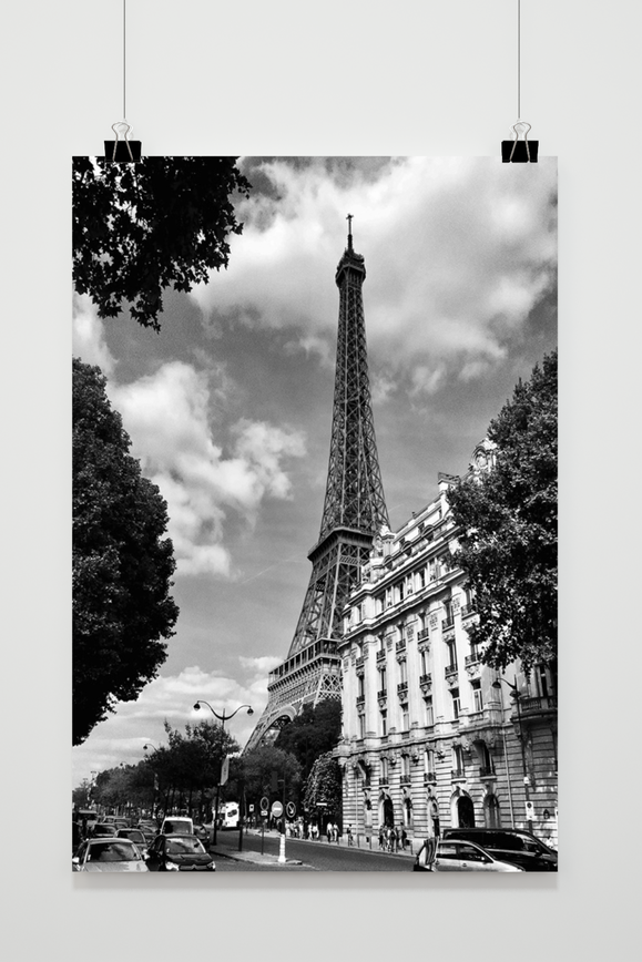 Póster París en Blanco y Negro