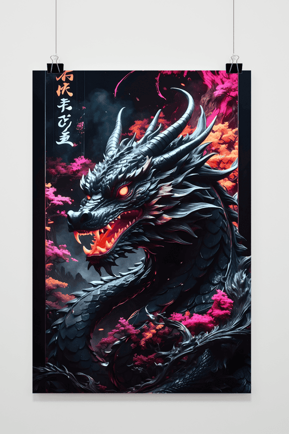 Östlicher Drache Poster