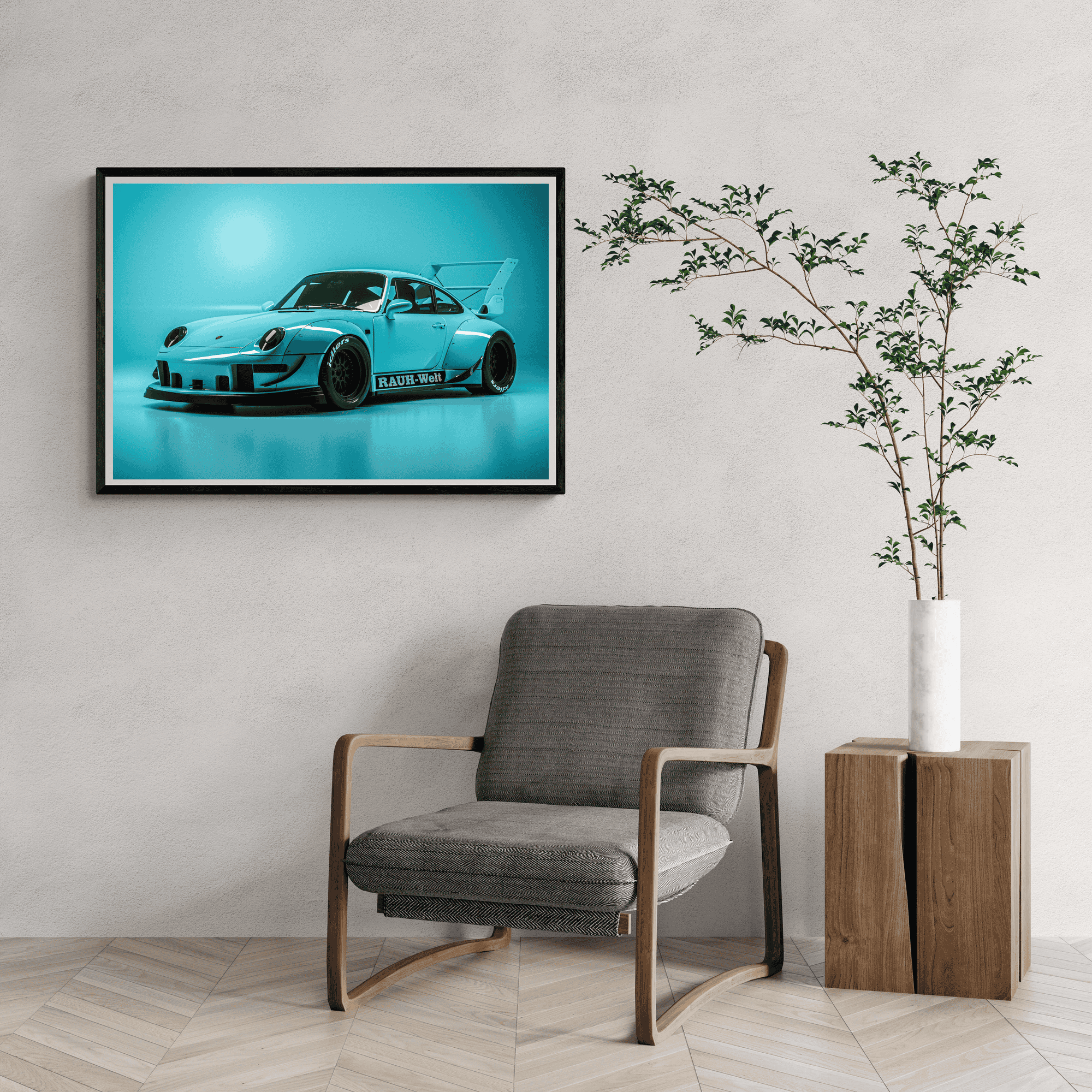 Porsche Cyan