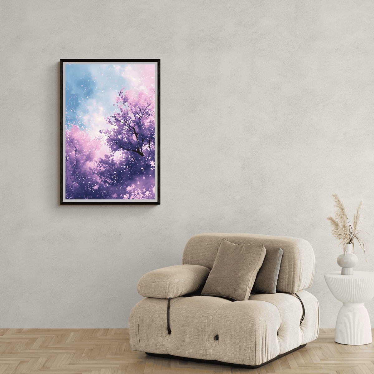Sakura en un interior
