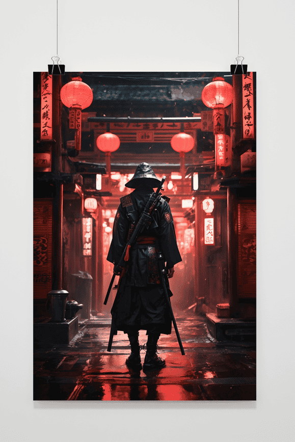 Póster Samurái Osaka de 25 Artstreet