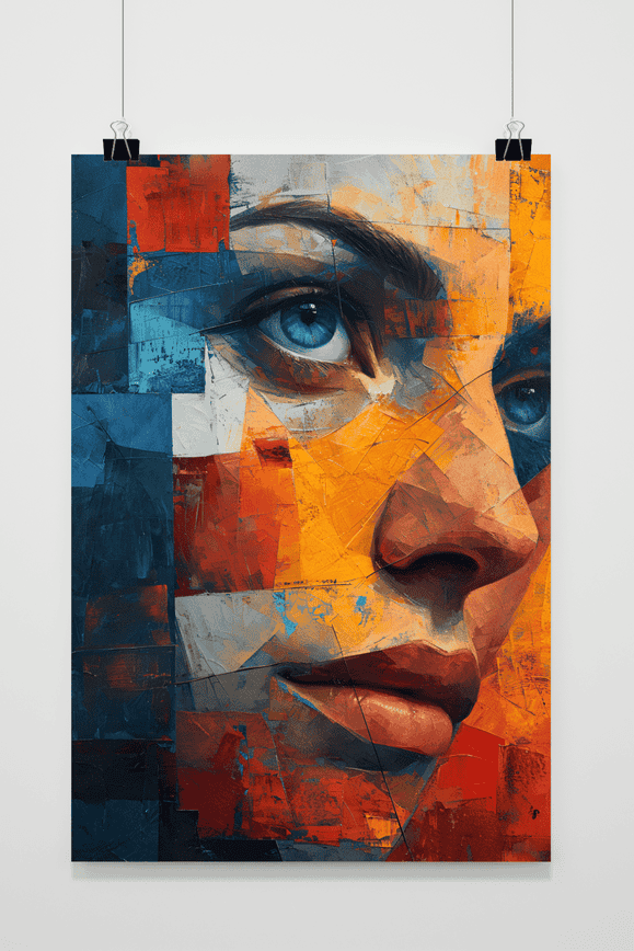 Affiche Femme Colorée de 25 Artstreet
