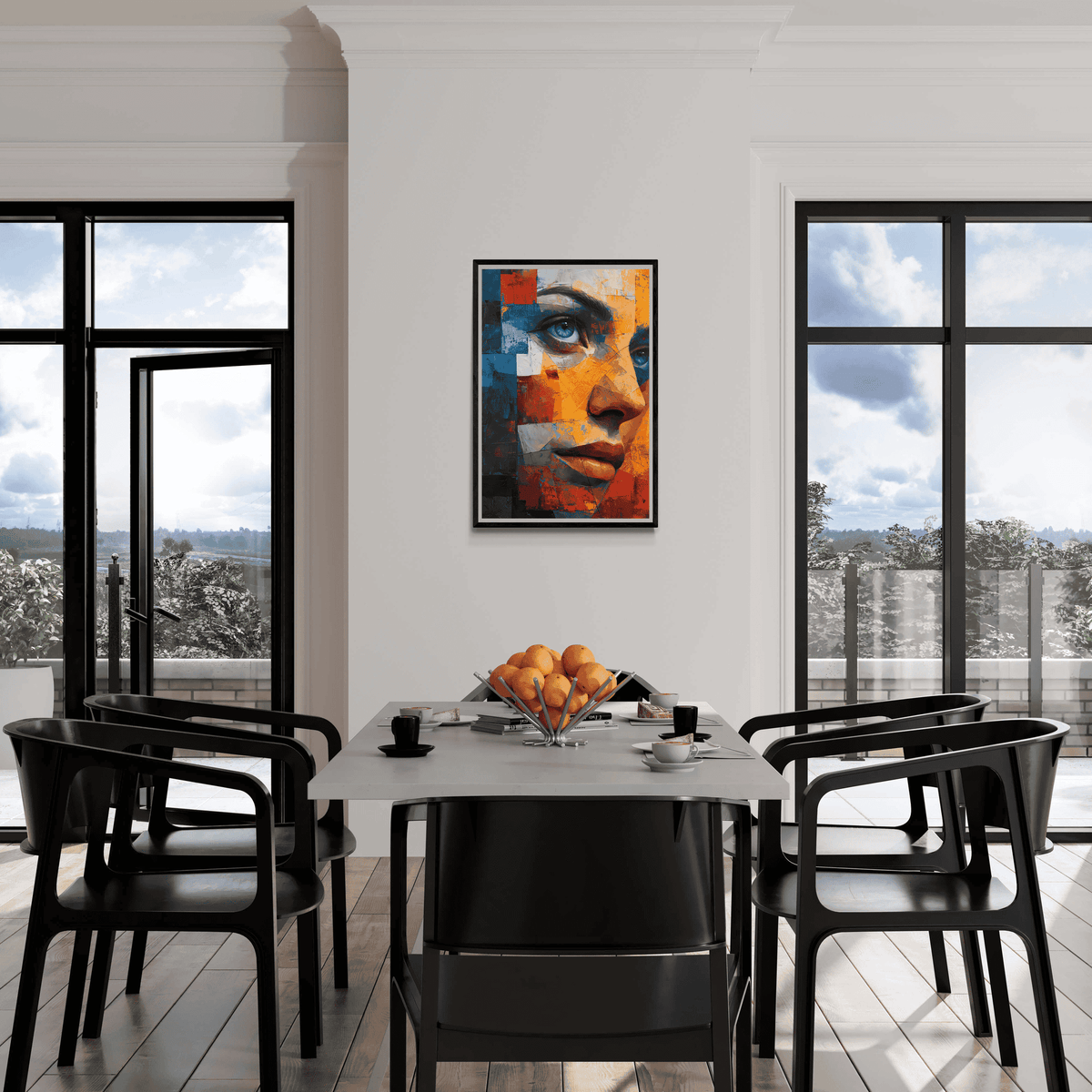Femme Colorée dans un intérieur