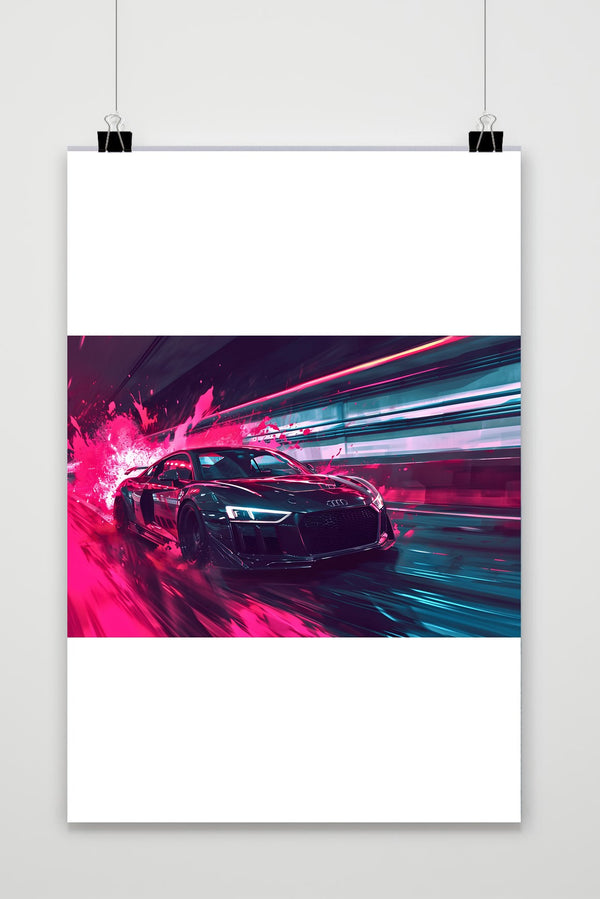 Audi RS Magenta Poster