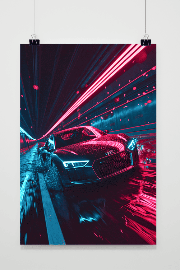 Audi-Tunnel Poster