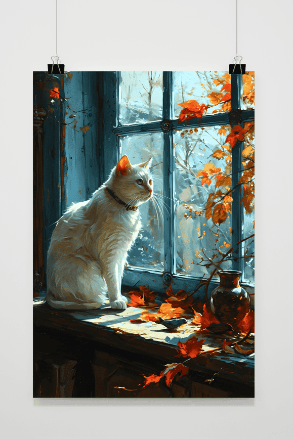 Katzen-Aquarell Poster