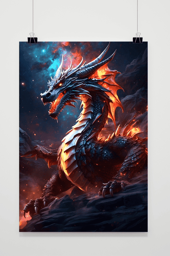 Draak Abstract poster
