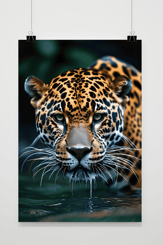 Trinkender Jaguar