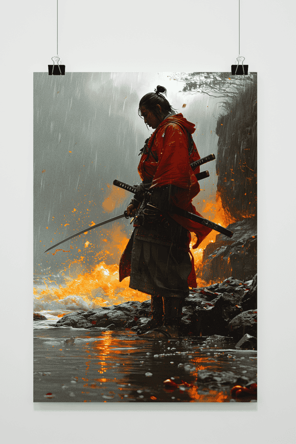 Póster Samurai tras la Batalla