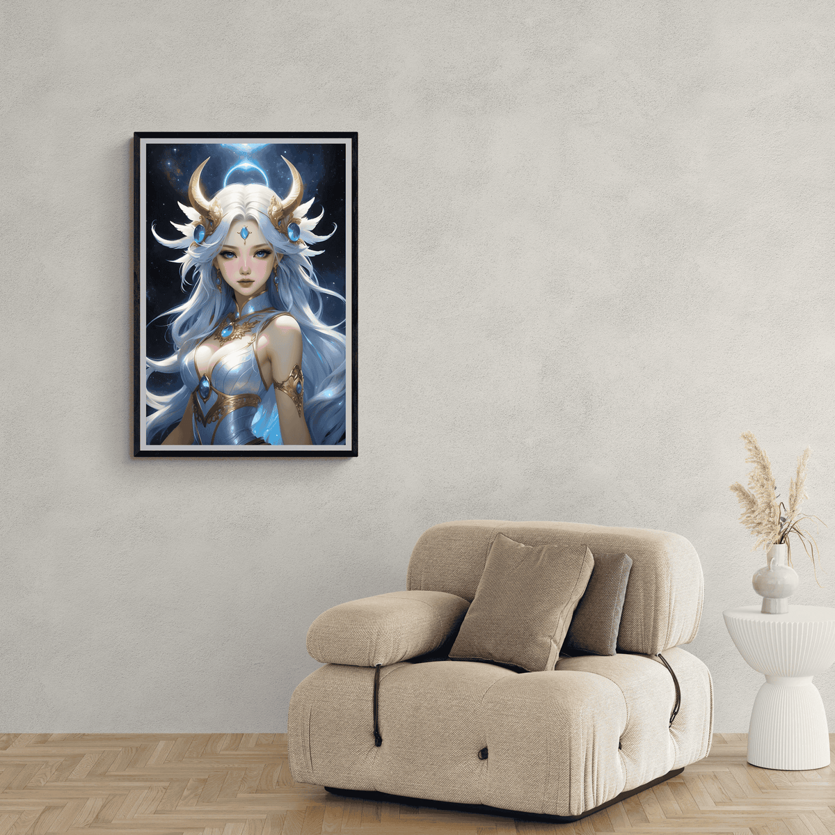 Princesa Anime Fantasy en un interior