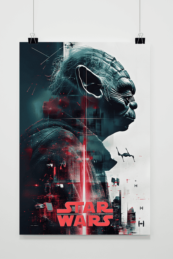 Póster Yoda Star Wars de 25 Artstreet