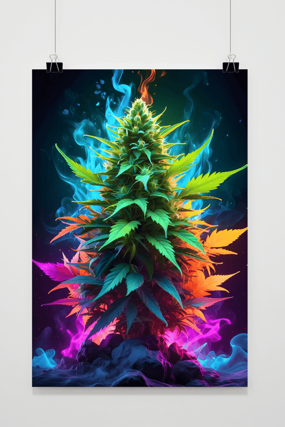 Póster Cogollo de Cannabis de 25 Artstreet