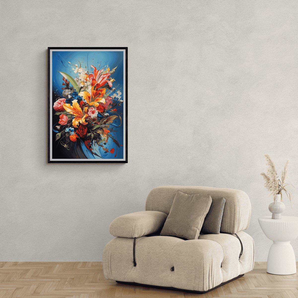 Ramo de Flores en un interior