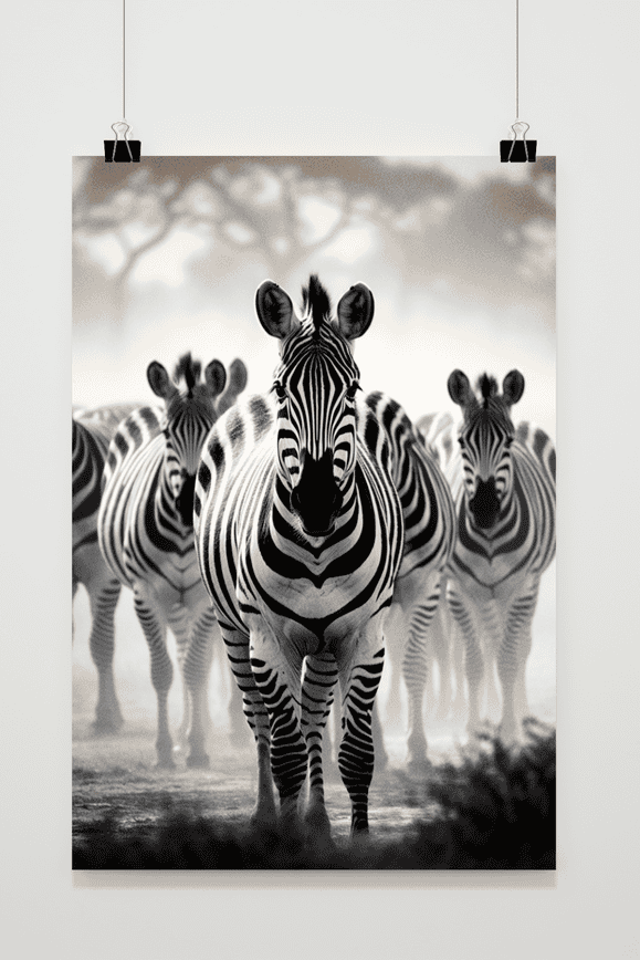 Zebra Herd poster