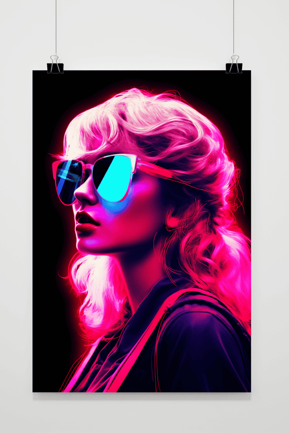 Taylor Swift Neon Poster