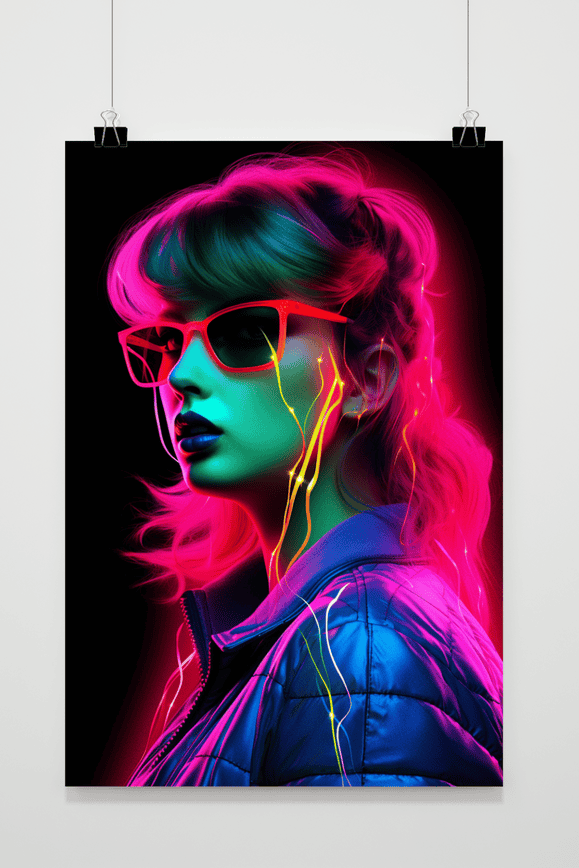 Taylor Swift Neon Poster