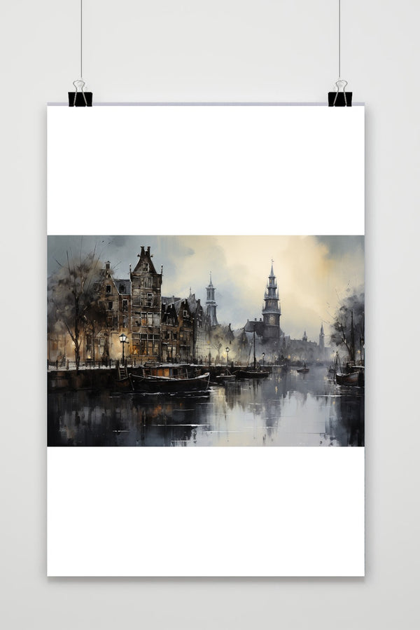 Póster Pueblo de Pescadores