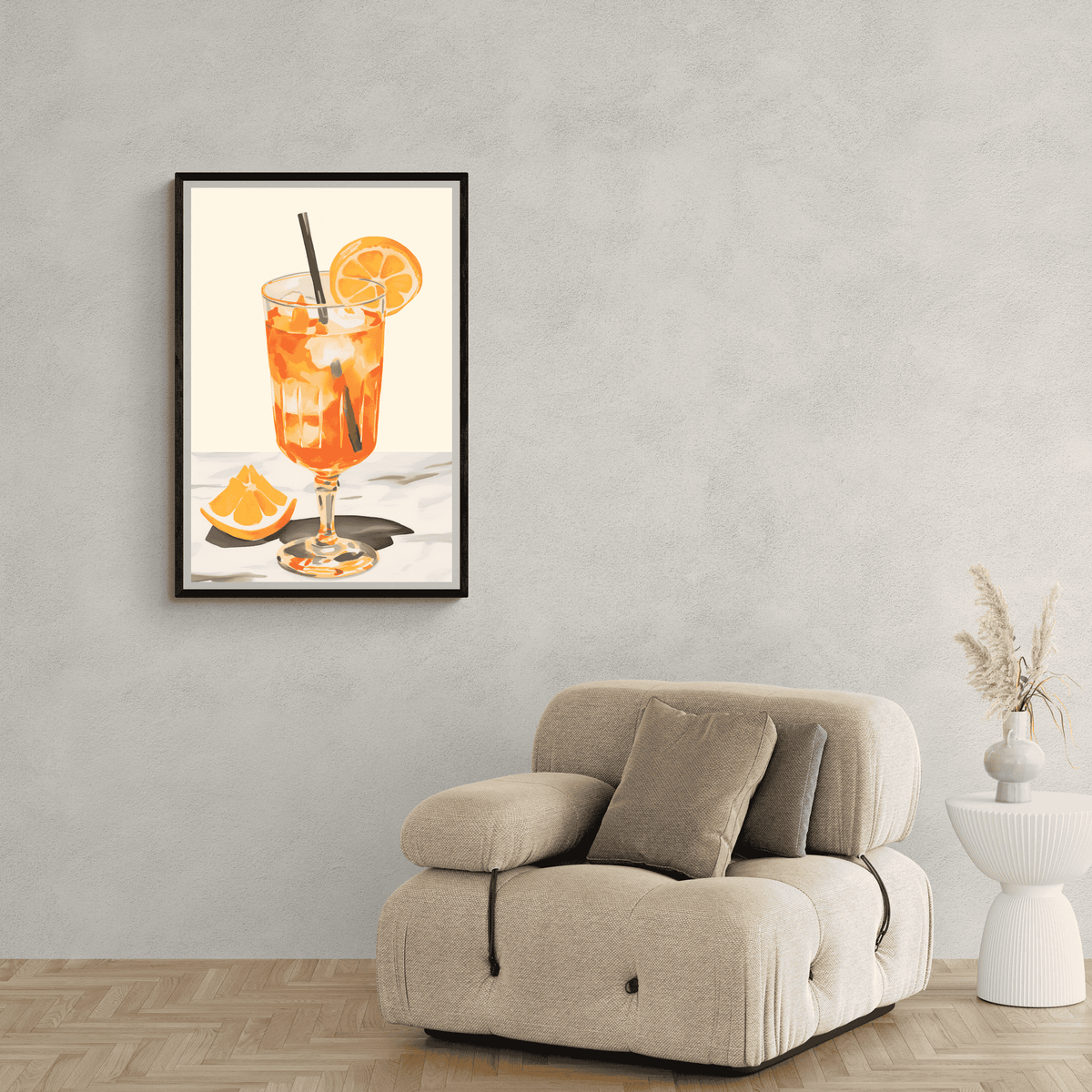 Aperol Spritz en un interior