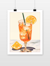 Aperol Spritz poster met witte rand