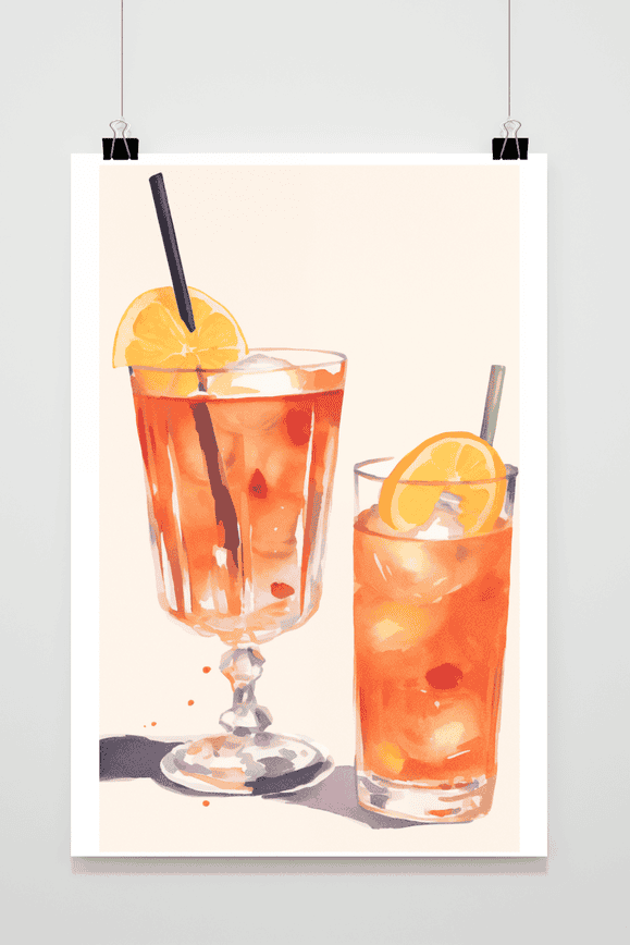 Póster Aperol Spritz Cóctel de 25 Artstreet