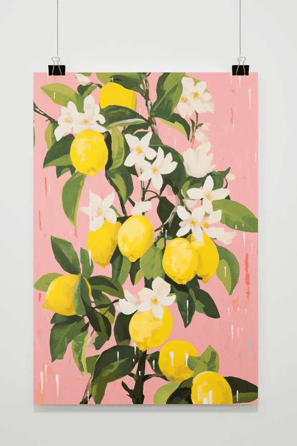 Affiche Citrons de 25 Artstreet