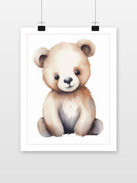 Lief Beertje poster met witte rand