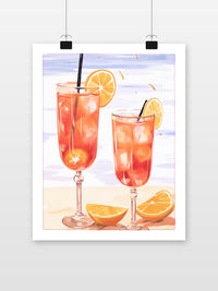 Aperol Spritz poster met witte rand