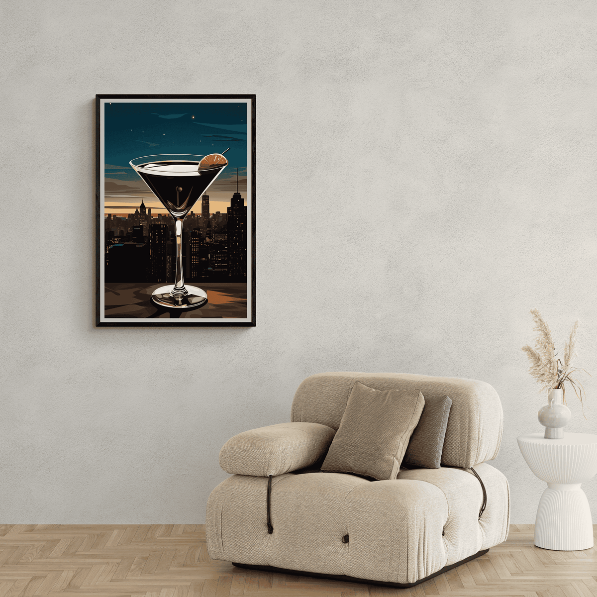 Espresso Martini en un interior