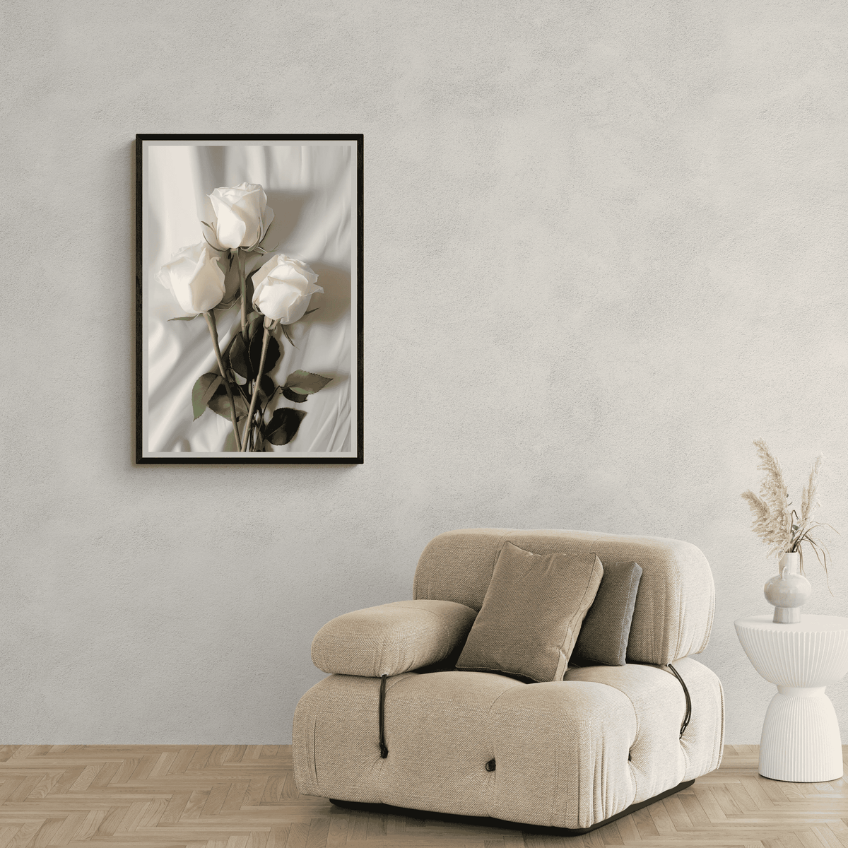Roses Blanches dans un intérieur