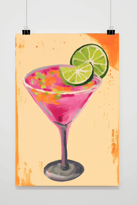 Póster Pink Lady Cocktail de 25 Artstreet
