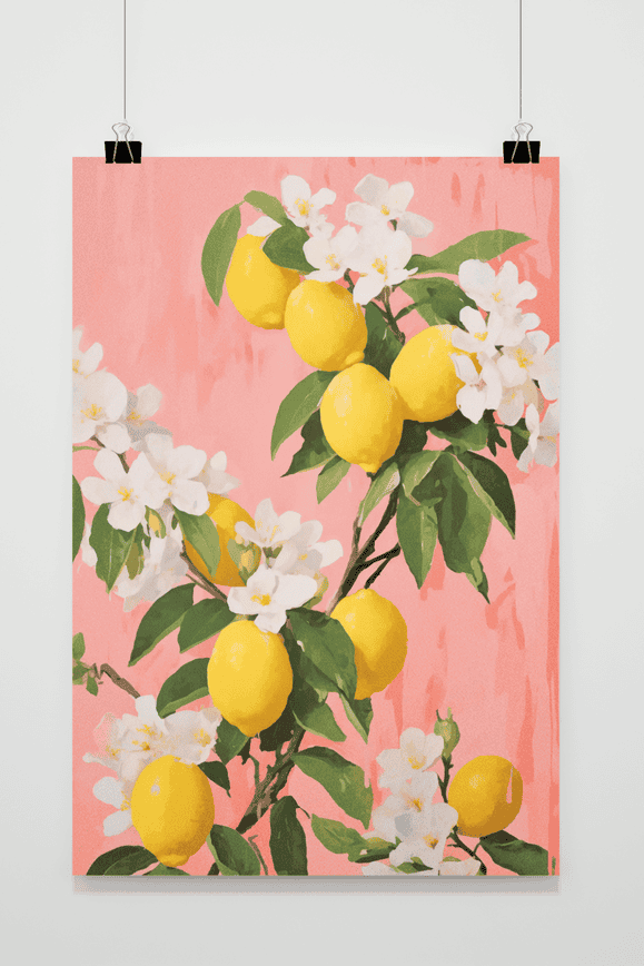 Póster Planta de Limón de 25 Artstreet