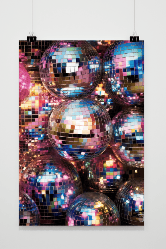 Póster Bolas de Discoteca de 25 Artstreet