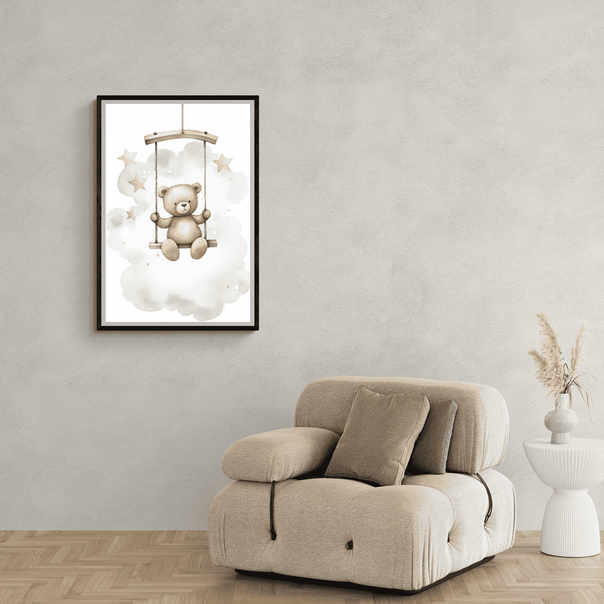 Ourson Balançoire dans un intérieur