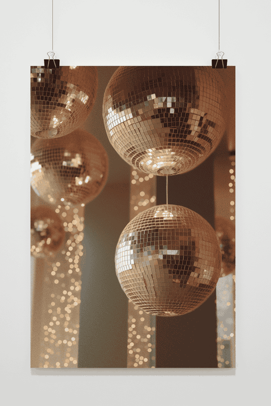 Golden Disco Balls