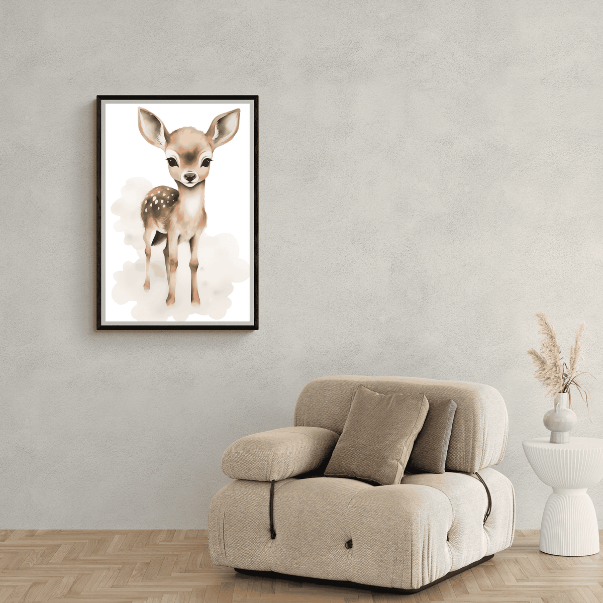 Cervatillo Bambi en un interior