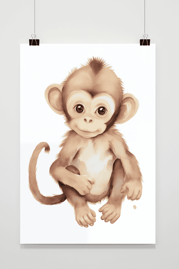 Póster Monito Bebé de 25 Artstreet