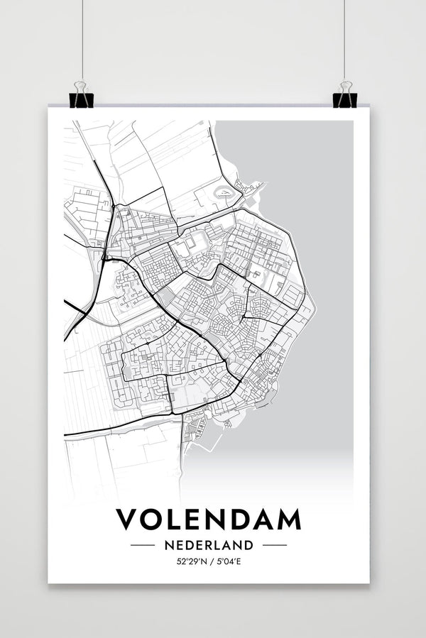 Póster Volendam Map