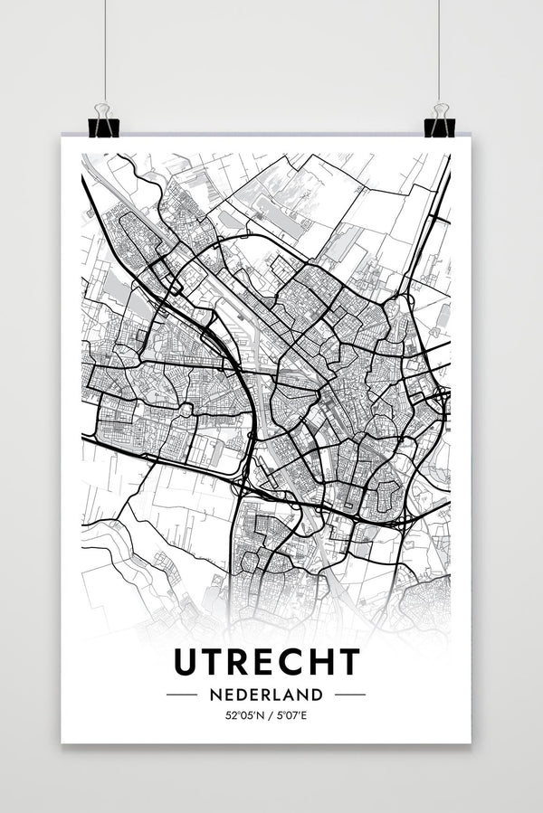 Utrecht Map poster