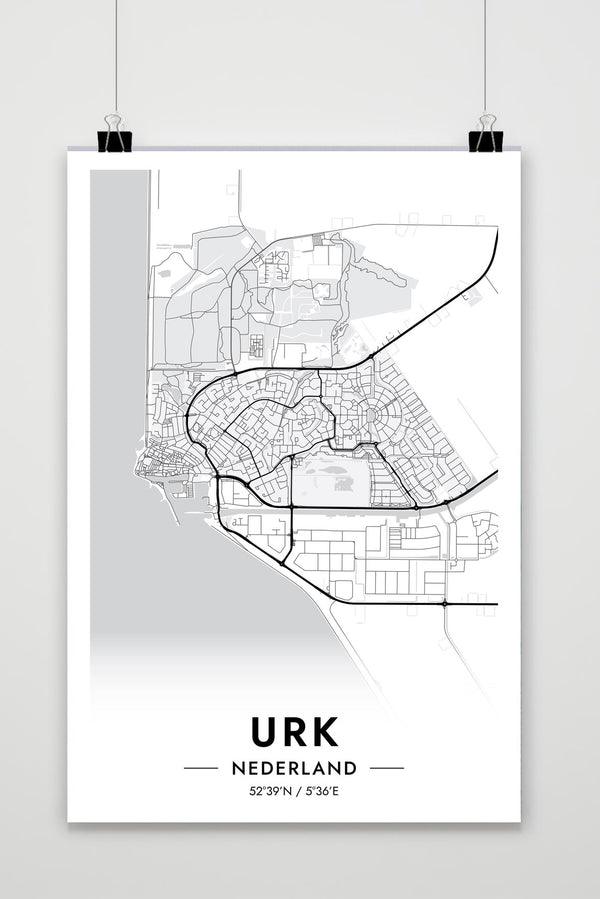 Póster Urk Map