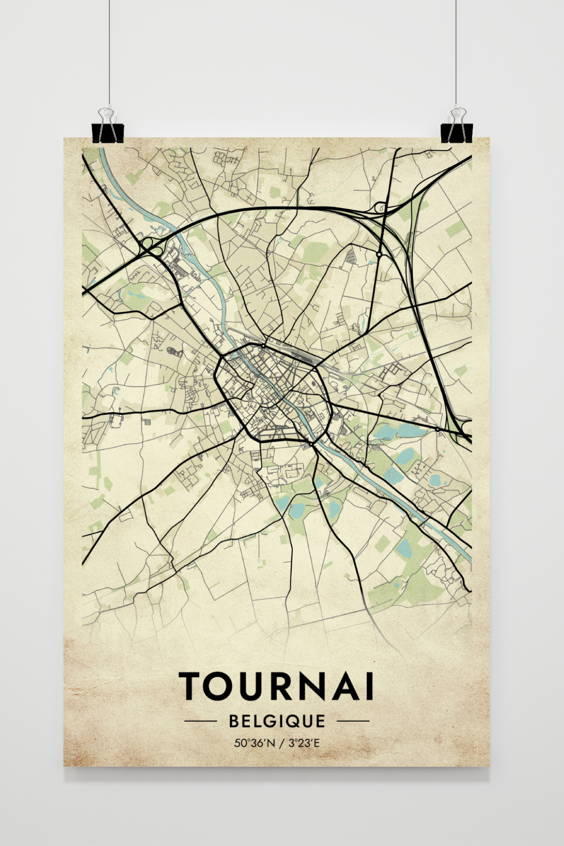 Tournai-Karte